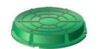 Люк канализационный (черный, зеленый )