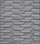 Кирпич модерн серебристый