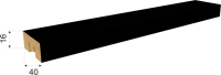 Черная  2700 х 40 х 16 мм