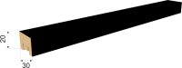 Черная 2700 х 30 х 20 мм