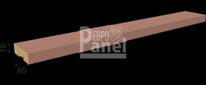 Планкен De Luxe Mauve  2700 х 16 х 60 мм