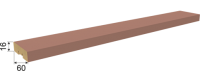 Планкен De Luxe Mauve  2700 х 16 х 60 мм