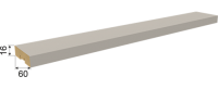 Планкен De Luxe Sandgrau  2700 х 16 х 60 мм