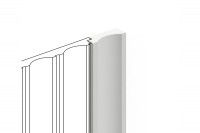  Финишный молдинг к белым панелям LF138A и LF138B  HIWOOD правая сторона по вертикале