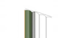 Финишный молдинг к цветным панелям LF139A и LF139B HIWOOD левая сторона по вертикале